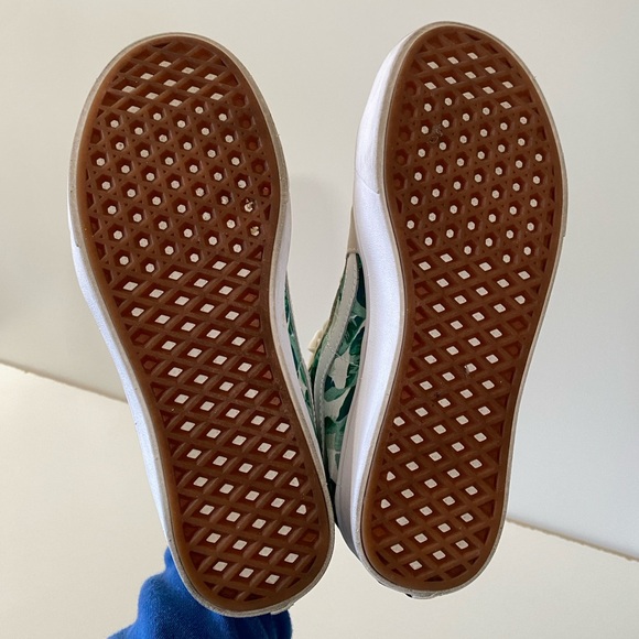 Vans Customs Skate Hi-Tops size women’s 8 Greens and White Leather - Picture 7 of 9